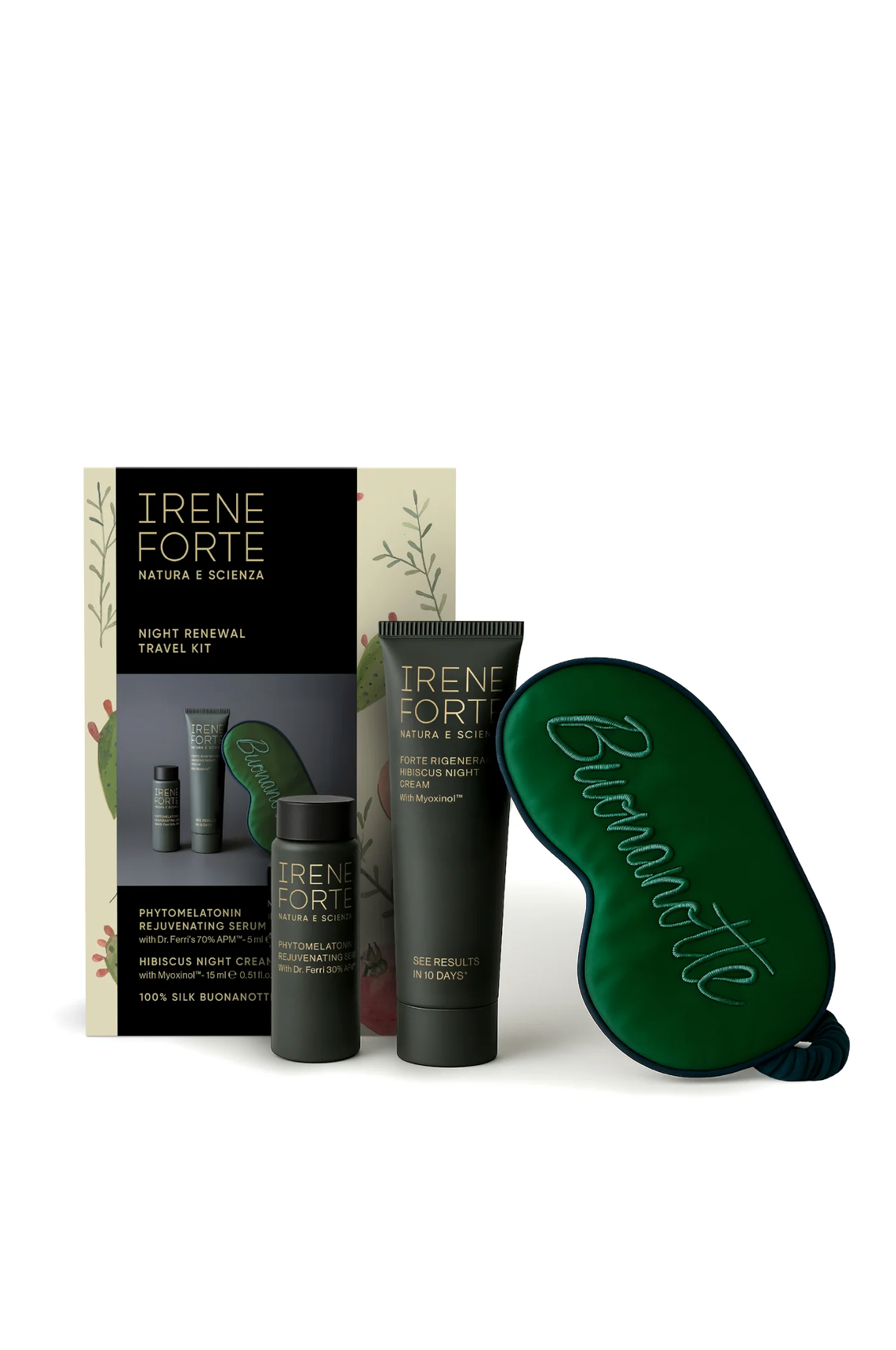 mieuée Éclat Forte 美容液 ギフトボックス入り IRENE FORTE SKINCARE Night Renewal Travel Kit | Beauty by Kroonen